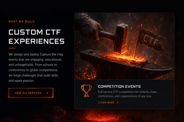 Forge-themed Packet Forge CTF artwork